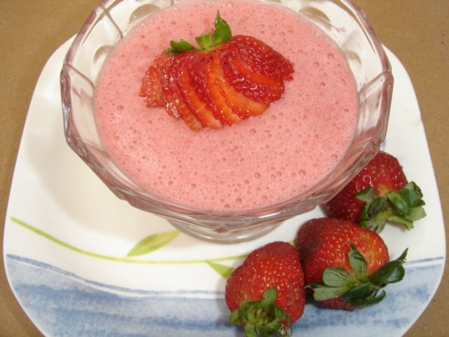 mousse-de-fresas