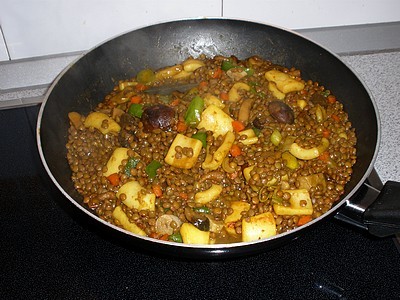 lentejas setas