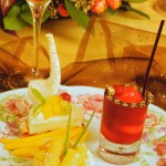 Dacquoise de coco con mousse chocolate blanco
