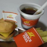 Menú miniatura de hamburguesa
