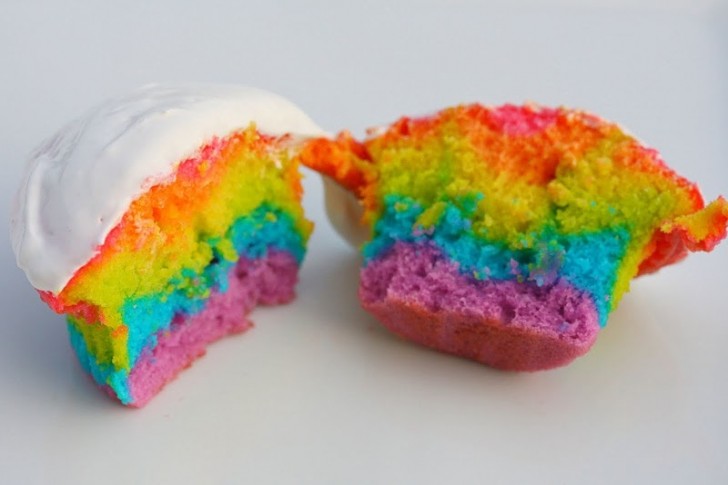 cupcakes arcoiris