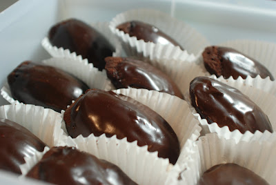 madeleines cubiertas chocolate