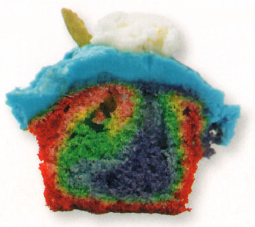 cupcakes arco iris