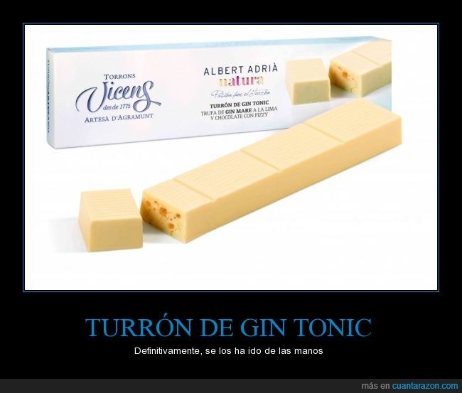 turron gin tonic