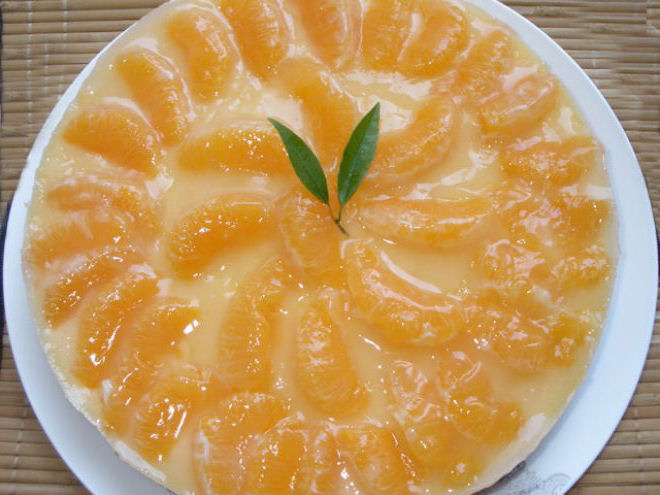 tarta de mandarina