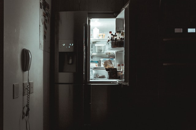 refrigerador abierto